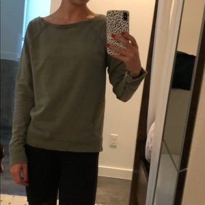 Lululemon moss green pullover crewneck
